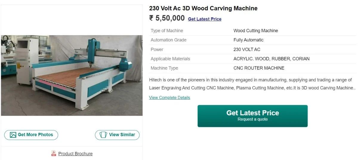 3D wood carving machine