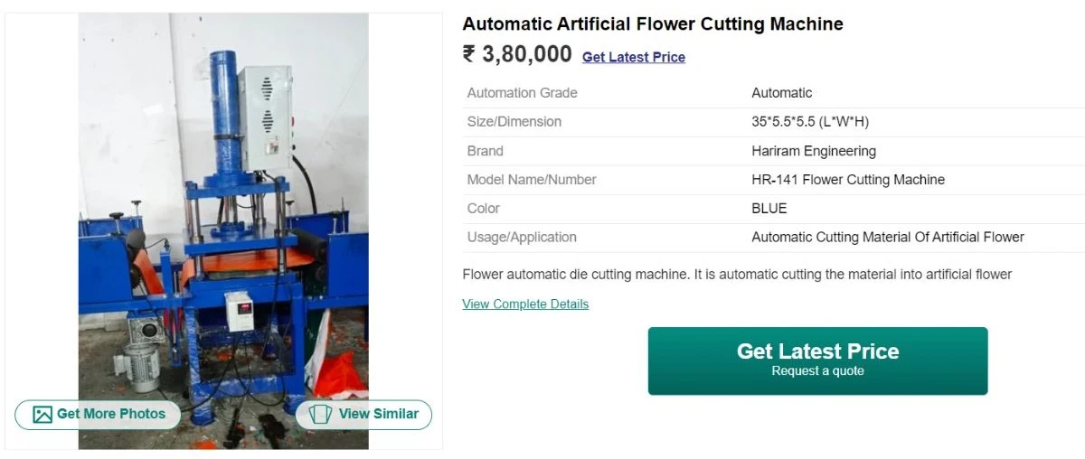 artificial flower making machine